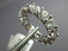 LARGE 6.07CT DIAMOND 14KT WHITE GOLD 3D ROUND ETERNITY WEDDING ANNIVERSARY RING