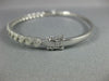 1.43CT DIAMOND 18K WHITE GOLD INFINITY ETOILE SEMI ETERNITY LOVE BANGLE BRACELET