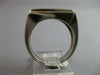 WIDE .74CT DIAMOND 14KT WHITE GOLD 3D PRINCESS CHANNEL CRISS CROSS MENS FUN RING