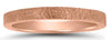 ESTATE HANDCRAFTED 14K ROSE GOLD CLASSIC SOLID HAMMERED WEDDING ANNIVERSARY RING