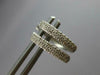 ESTATE SMALL .18CT DIAMOND 14KT WHITE GOLD ROUND SQUARE HUGGIE HANGING EARRINGS