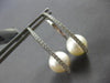 LARGE .50CT DIAMOND & AAA SOUTH SEA PEARL 18KT WHITE GOLD OVAL HANGING EARRINGS