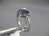 2.08CT DIAMOND & AAA AMETHYST 14KT WHITE GOLD 3D SQUARE TENSION CRISS CROSS RING