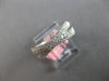 ESTATE .51CT DIAMOND 14K WHITE GOLD 3D CLASSIC MULTI ROW CRISS CROSS X LOVE RING
