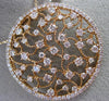 ESTATE LARGE 2.73CT DIAMOND 14K ROSE GOLD ETOILE FILIGREE CIRCLE OF LIFE PENDANT
