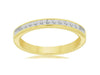 ESTATE .33CT DIAMOND 14KT 2 TONE GOLD PRINCESS CHANNEL WEDDING ANNIVERSARY RING