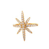 ESTATE .50CT DIAMOND 18KT YELLOW GOLD 3D CLASSIC ROUND SNOWFLAKE FUN RING