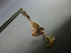 LARGE .80CT DIAMOND 14KT TRI COLOR GOLD DOUBLE BUTTERFLY HUGGIE EARRINGS #27680