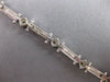 .75CT DIAMOND 14KT WHITE GOLD ROUND ETOILE FILIGREE SQUARE FUN TENNIS BRACELET