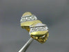 ESTATE .10CT DIAMOND 14KT WHITE & YELLOW GOLD 3D DOUBLE HEART LOVE RING #24478