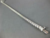ESTATE 3.02CT DIAMOND 14KT WHITE GOLD 3D ROUND CLASSIC 4 PRONG TENNIS BRACELET