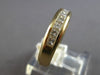 .87CT DIAMOND 14KT YELLOW GOLD CLASSIC PRINCESS CHANNEL WEDDING ANNIVERSARY RING
