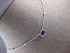 1.01CT DIAMOND & AAA AMETHYST 14KT WHITE GOLD CUSHION & ROUND FILIGREE NECKLACE