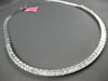 8.43CT DIAMOND 18KT WHITE GOLD 3D ROUND & BAGUETTE SEMI ETERNITY TENNIS NECKLACE