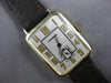 ANTIQUE LARGE 14KT YELLOW GOLD 3D RECTANGULAR LONGINES MENS WATCH #27972