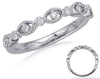 .21CT DIAMOND 14KT WHITE GOLD ROUND & MARQUISE SHAPE FILIGREE SEMI ETERNITY RING