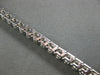 ESTATE 7.30CT DIAMOND 14KT WHITE GOLD 3D CLASSIC FOUR PRONG TENNIS BRACELET