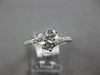 ESTATE .52CT DIAMOND 14K WHITE GOLD CLASSIC ROUND 2 STONE CRISS CROSS LOVE RING