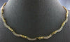 ESTATE .40CT DIAMOND 14K 2 TONE GOLD 3D MULTI WAVE SEMI ETERNITY LOVE NECKLACE