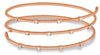 LARGE .59CT DIAMOND 14KT ROSE GOLD CLASSIC FLEXIBLE ETOILE SNAKE BANGLE BRACELET