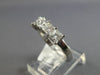 1.50CT DIAMOND 14K WHITE GOLD 3D SHARED PRONG INVISIBLE WEDDING ANNIVERSARY RING