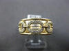 ESTATE WIDE .60CT DIAMOND 14KT YELLOW GOLD 3D MULTI OVAL LOVE KNOT FUN RING