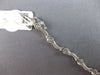 .39CT DIAMOND 14KT WHITE GOLD 3D ETOILE MATTE & SHINY MULTI WAVE TENNIS BRACELET