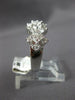 WIDE 1.32CT DIAMOND 14K WHITE GOLD 3D ROUND BAGUETTE & PRINCESS ANNIVERSARY RING