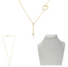 ESTATE .13CT DIAMOND 14KT YELLOW GOLD 3D ROUND ARROW TO YOUR HEART LOVE NECKLACE