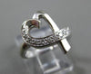 ESTATE TIFFANY & CO .20CT DIAMOND 18KT WHITE GOLD 3D LOVING HEART RING #24919