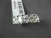 WIDE 5.67CT DIAMOND 18K WHITE GOLD OVAL & ROUND 5 STONE WEDDING ANNIVERSARY RING