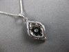 .58CT DIAMOND 18KT WHITE GOLD 3D ROUND INVISIBLE TEAR DROP LEAF FLOATING PENDANT