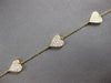 .51CT DIAMOND 14K YELLOW GOLD MULTI HEART BY THE YARD ADJUSTABLE TENNIS BRACELET