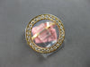 ESTATE .33CT DIAMOND 14KT YELLOW GOLD 3D CLASSIC ROUND CIRCLE OF LIFE FUN RING