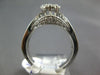 ESTATE LARGE 1.80CT DIAMOND 14KT WHITE GOLD FLOWER CLUSTER FRIENDSHIP LOVE RING