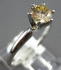 .60CT CHOCOLATE FANCY DIAMOND 14KT WHITE GOLD 3D ROUND 6 PRONG ENGAGEMENT RING