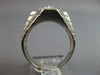ESTATE .20CT DIAMOND 14KT WHITE GOLD 3D MATTE & SHINY GEOMETRICAL MENS RING