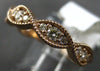 ESTATE .43CT DIAMOND 14KT ROSE GOLD 3D ROUND CLASSIC INFINITY LOVE RING