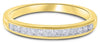 .24CT DIAMOND 14KT YELLOW GOLD ROUND CLASSIC CHANNEL SEMI ETERNITY WEDDING RING