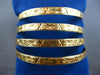 WIDE HANDCRAFTED 18KT YELLOW GOLD MIDDLE EASTERN BANGLE BRACELET SET 28185-28188