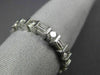 ESTATE 2.40CT BAGUETTE & ROUND CUT DIAMOND 14KT WHITE GOLD ETERNITY RING #22295