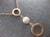 .16CT DIAMOND 14KT ROSE GOLD 3D CLUSTER MULTI CIRCULAR BY THE YARD LOVE NECKLACE