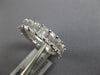 LARGE 5.11CT DIAMOND 18KT WHITE GOLD EMERALD CUT SHARED PRONG ANNIVERSARY RING
