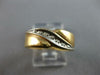 ESTATE .10CT DIAMOND 14KT 2 TONE GOLD CLASSIC FILIGREE DIAGONAL CRISS CROSS RING