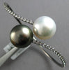 LARGE 1.03CT DIAMOND & AAA TAHITIAN & SOUTH SEA PEARL 18KT BLACK GOLD BRACELET
