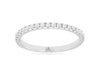 ESTATE .50CT DIAMOND 14KT WHITE GOLD 3D ROUND CLASSIC ETERNITY ANNIVERSARY RING