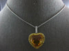 LARGE 12.41CT DIAMOND & AAA CITRINE & SAPPHIRE 14KT WHITE GOLD FLOATING PENDANT