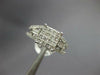 WIDE 1.52CT DIAMOND 14KT WHITE GOLD ROUND PRINCESS & BAGUETTE INVISIBLE FUN RING