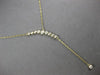 .49CT DIAMOND 14KT YELLOW GOLD GRADUATING JOURNEY SOLITAIRE LARIAT FUN NECKLACE