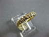 ESTATE .45CT DIAMOND 14K YELLOW GOLD 3D TWO ROW CLASSIC CHANNEL ANNIVERSARY RING